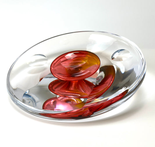 Ruby gold bowl